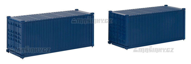 H0 - 20' kontejner, modr, 2 ks #2