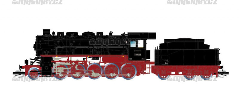 TT - Parn lokomotiva ady BR 58.40 - DR (DCC,zvuk) #1