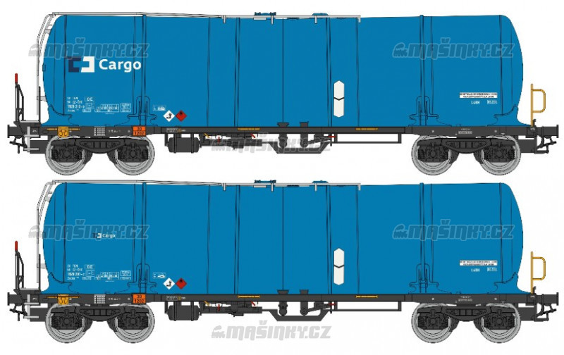 H0 - Zacns 88 D Cargo set 2ks, mal x velk logo #1
