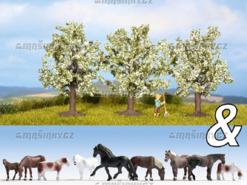 H0 - Dekoran sada "Kon a ovocn stromy"