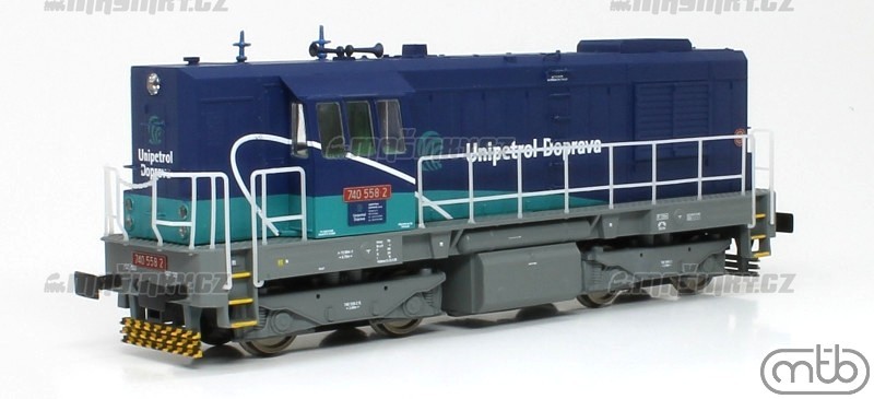 H0 - Dieselov lokomotiva ady 740.558-2 - Unipetrol digital zvuk #5