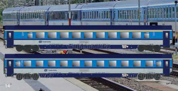 H0 - Set dvou voz Eurocity 378/379 Berliner - D (Set 3)