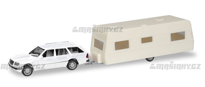 H0 - Herpa MiniKit: MB E-Klasse T-Modell s karavanem #1