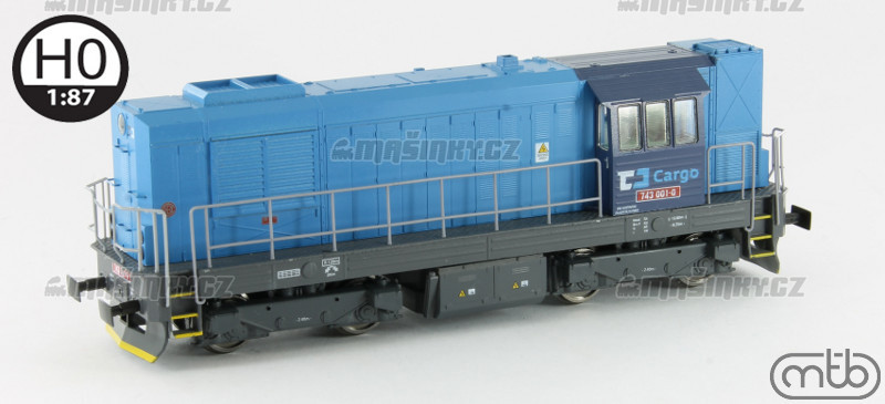 H0 - Dieselov lokomotiva 743 001 - DC (DCC, zvuk) #1