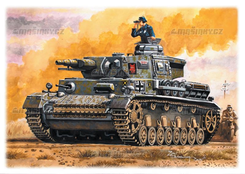 H0 - Stedn tank PzKpfw IV Ausf. F #1