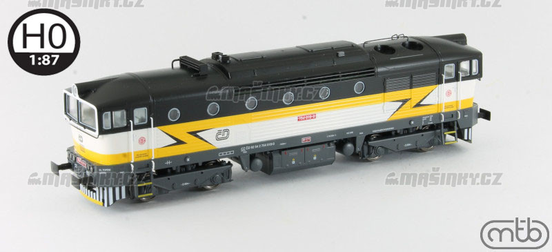 H0 - Dieselov lokomotiva 754 018 - D (analog) #1