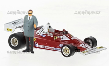 H0 - Ferrari 312 T2 s figurkou, No.21, G. Villeneuve