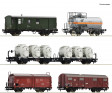 H0 - Set šesti vozů nákladního vlaku - DB