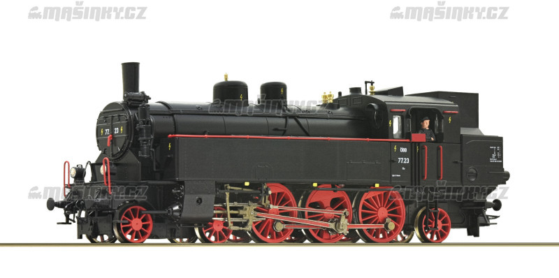 H0 - Parn lokomotiva 77.23 (Vudybylka) - BB (analog) #1