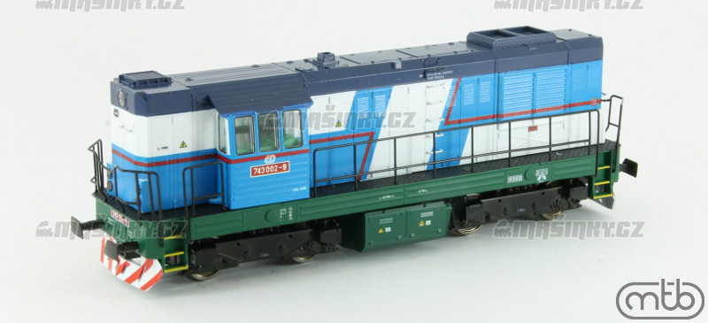 H0 - Dieselov lokomotiva 743 022 - D (DCC, zvuk) #4