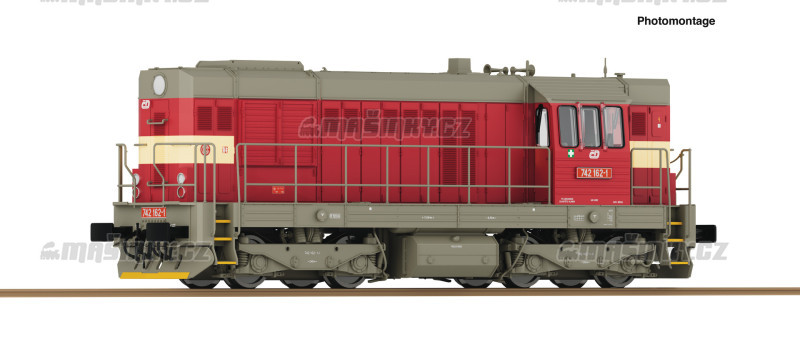 H0 - Dieselov lokomotiva ady 742 - D (analog) #1