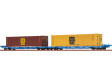 H0 - Kontejnerov vz Sffggmrrss197, VTG s kontejnery "MSC"