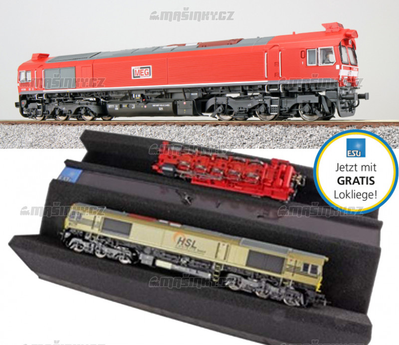 H0 - Dieselov lokomotiva MEG 077 012 (DCC, zvuk, kou) #1
