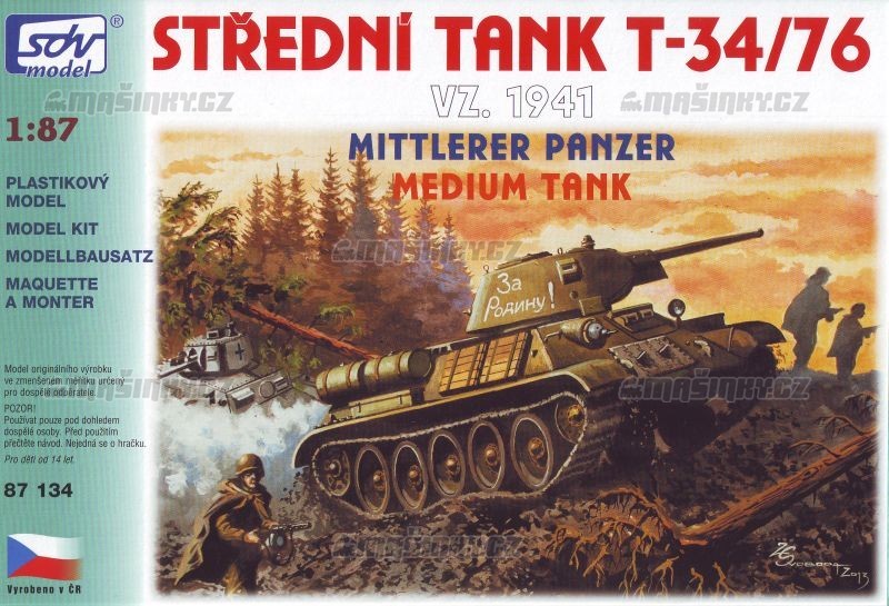 H0 - T-34/76 vz. 1941, stedn tank novinka 02/14 #1
