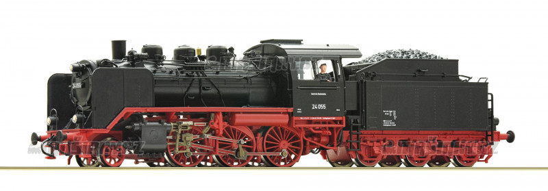 H0 - Parn lokomotiva 24 055 - DB (DCC,zvuk) #1