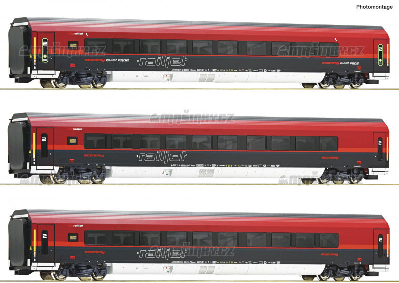 H0 - Set 3 voz Railjet - BB (DCC) #1