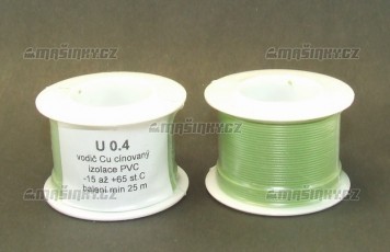 Drt zelen U 0,4  Cu cnovan - izolace PVC - 25 m