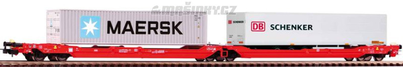 H0 - Dvojit kontejnerov vz T3000e s kontejnery #1