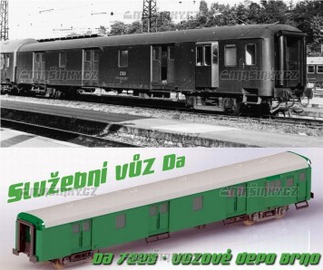 H0 - Sluebn vz Da 7228 - SD  vozov depo Brno