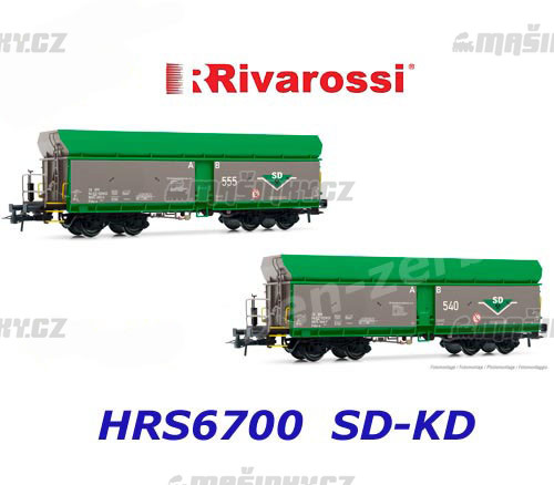 H0 - Set dvou voz Fals-x SD-KD (SD - Kolejov doprava a.s.) #1