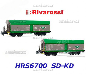 H0 - Set dvou voz Fals-x SD-KD (SD - Kolejov doprava a.s.)