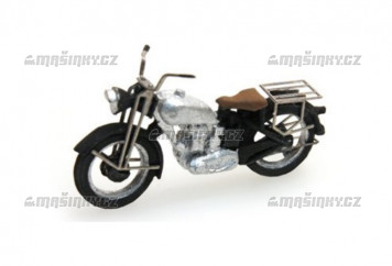 H0 - Motocykl Triumph, stbrn