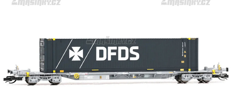 TT - Kontejnerov vz ady Sffgmss se 45' kontejnerem "DFDS" - TOUAX #1