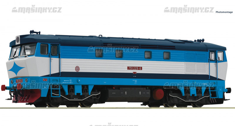 H0 - Dieselov lokomotiva ady 751 229-6 - D (DCC,zvuk) #1