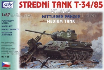 H0 - Stedn tank. T-34/85 vz. 1945 -  stavebnice