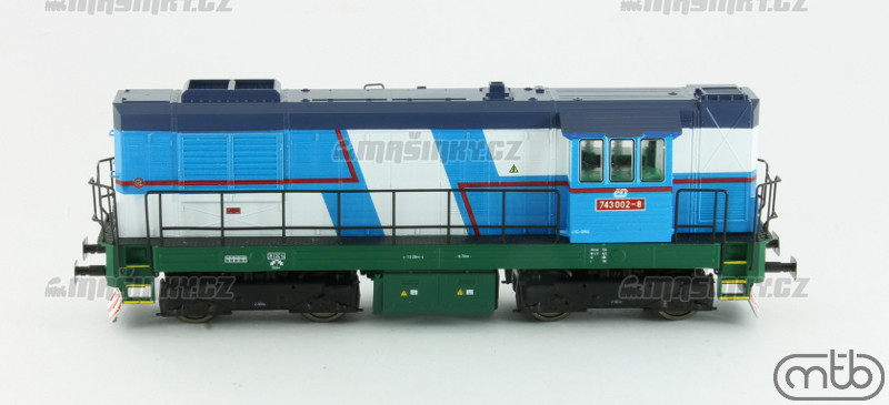 H0 - Dieselov lokomotiva 743 022 - D (DCC, zvuk) #2