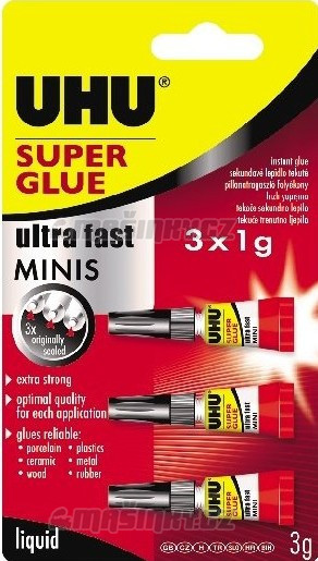 UHU Super Glue Minis 3 x 1 g #1