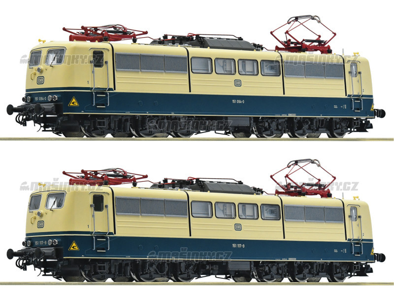 H0 - Set dvou el. lokomotiv 151 094-0 a 151 117-9 - DB (DCC,zvuk) #1
