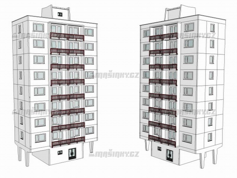TT - Dm panelov - vk (8poschodi) - stavebnice #1